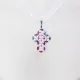 Small Cross - Tullia-Violet Organza - 1